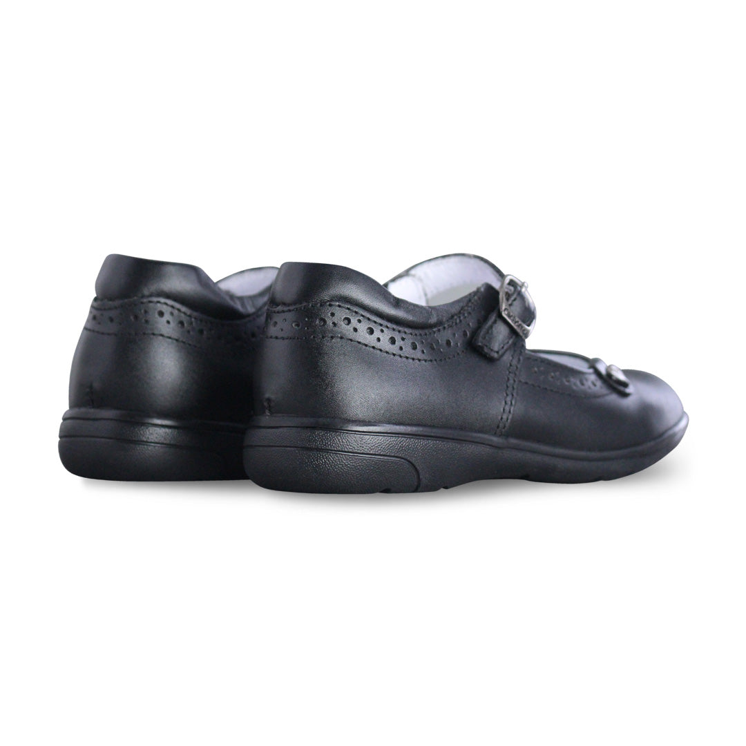 Zapato escolar niña 9114 piel negro - vista 3
