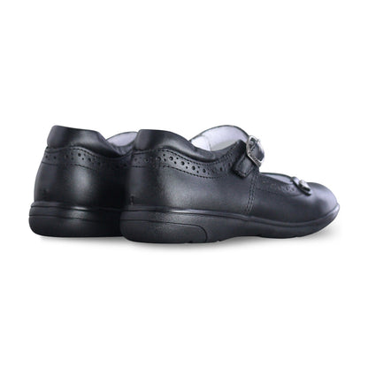 Zapato escolar niña 9114 piel negro - vista 3