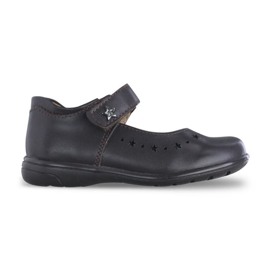 Zapato Escolar Niña 9131 Piel Café