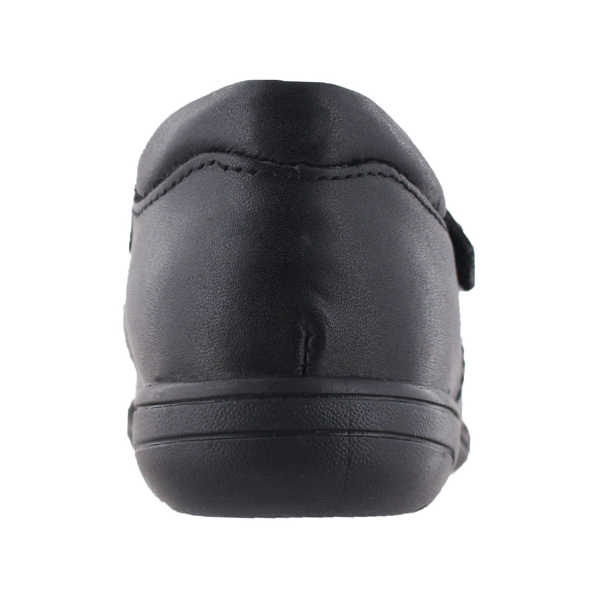 Zapato Escolar Niña 9131 Piel Negra Velcro con Estrellas