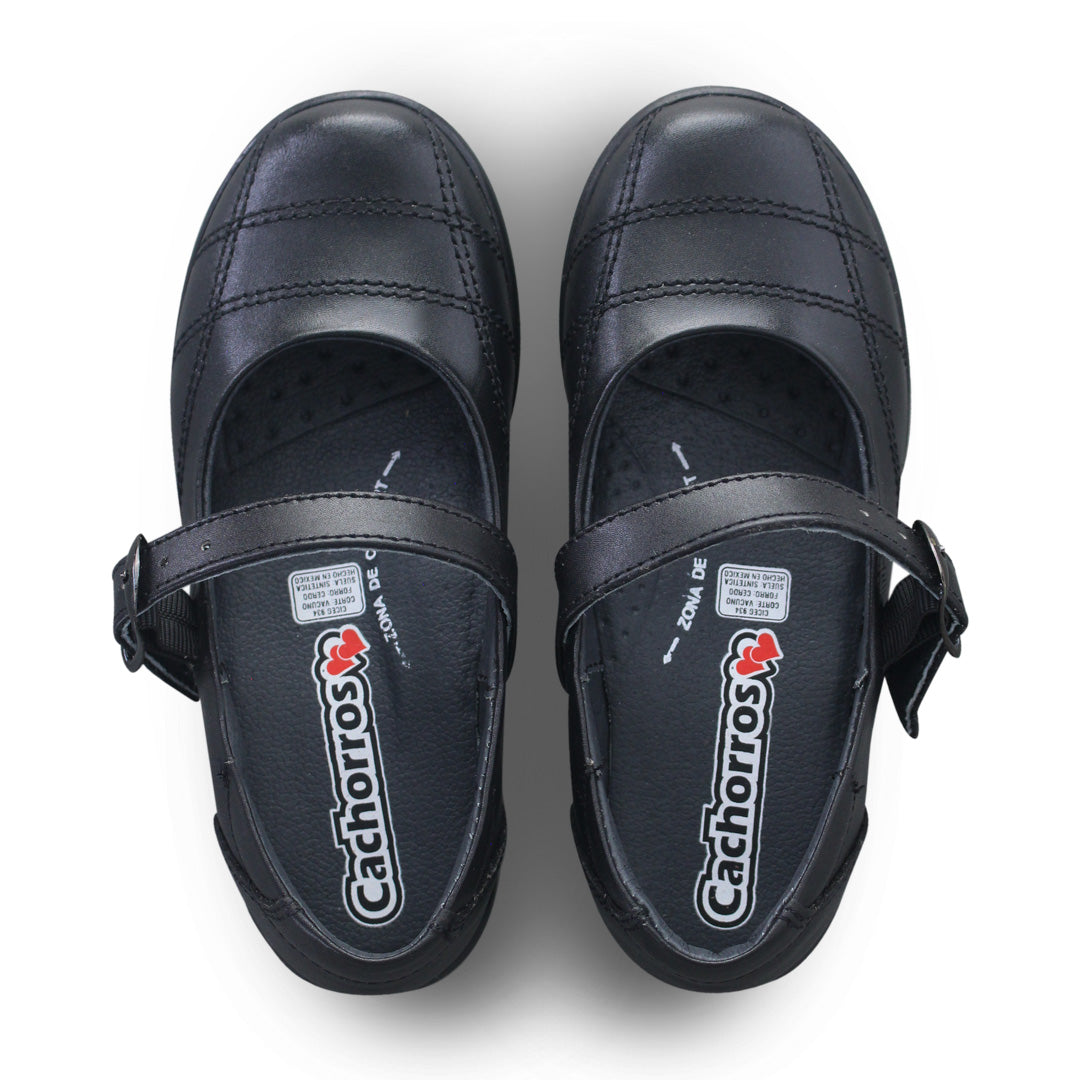 Zapato Escolar Niña 9240 Piel Negro