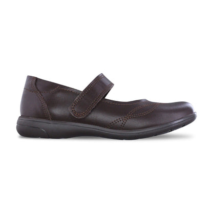 Zapato Escolar Niña 9252 Piel Café