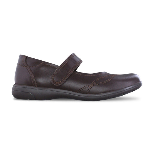 Zapato Escolar Niña 9252 Piel Café