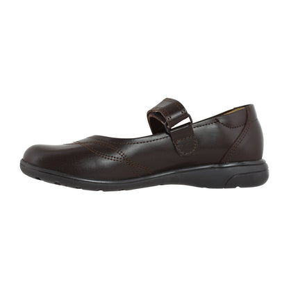Zapato Escolar Niña 9252 Piel Café