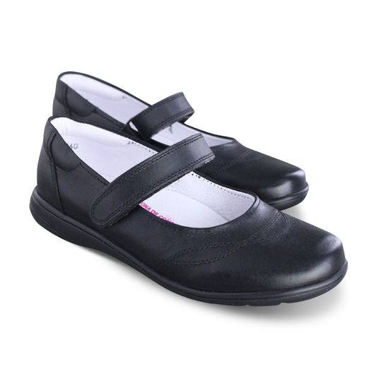Zapato Escolar Niña 9252 Piel Negro