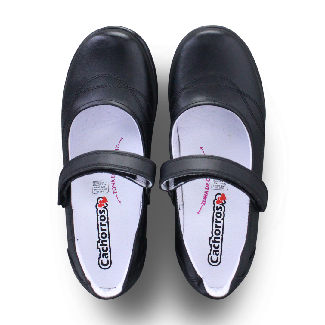 Zapato Escolar Niña 9252 Piel Negro