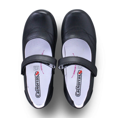 Zapato Escolar Niña 9252 Piel Negro