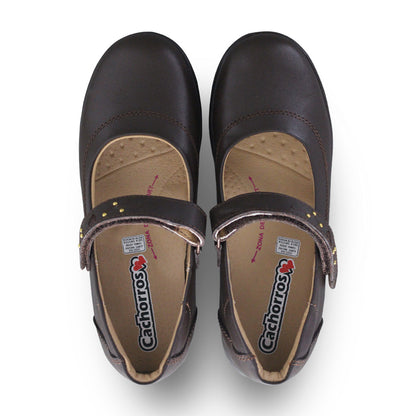 Zapato Escolar Niña 9254 Café