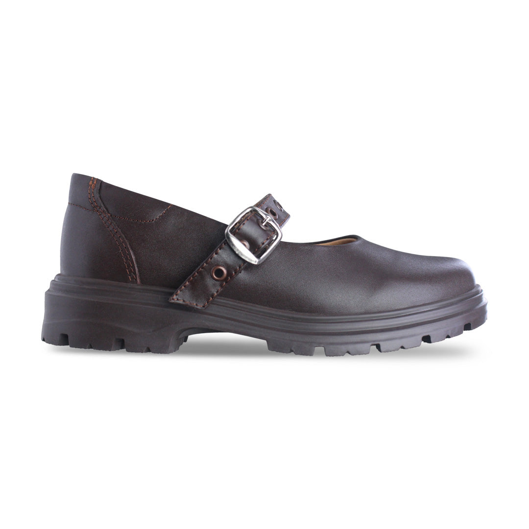 Zapato Escolar Niña 9260 Piel Café