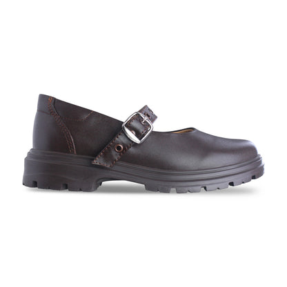 Zapato Escolar Niña 9260 Piel Café