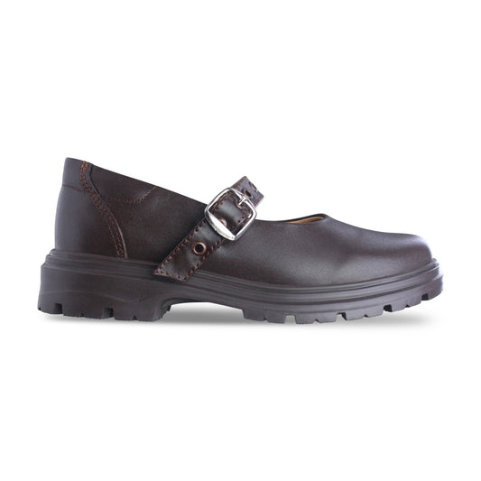 Zapato Escolar Niña 9260 Piel Café