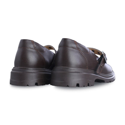 Zapato Escolar Niña 9260 Piel Café