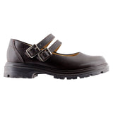 Zapato escolar niña 9280 piel café