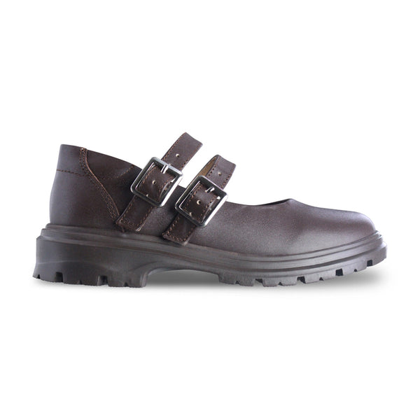 Zapato Escolar Niña 9280 Piel Café