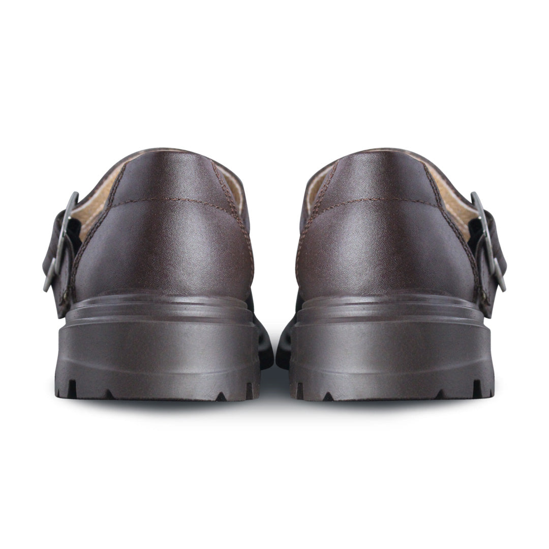 Zapato Escolar Niña 9280 Piel Café
