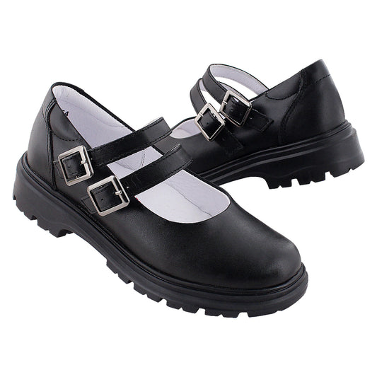 Zapato Escolar Niña 9280 Piel Negro