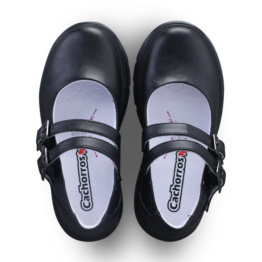 Zapato Escolar Niña 9280 Piel Negro