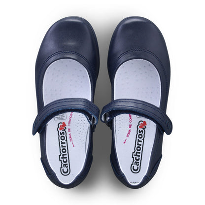 Ivonne 9320 Zapato Escolar Piel Marino, vista 5