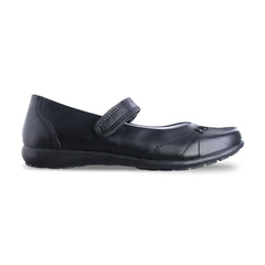 Calzado Escolar Niña 9322 Piel Negro con Velcro