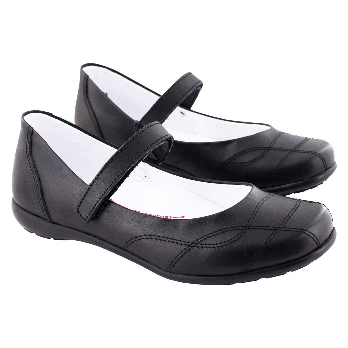 Zapato Escolar Niña 9371 Piel Negro