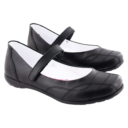 Zapato Escolar Niña 9371 Piel Negro
