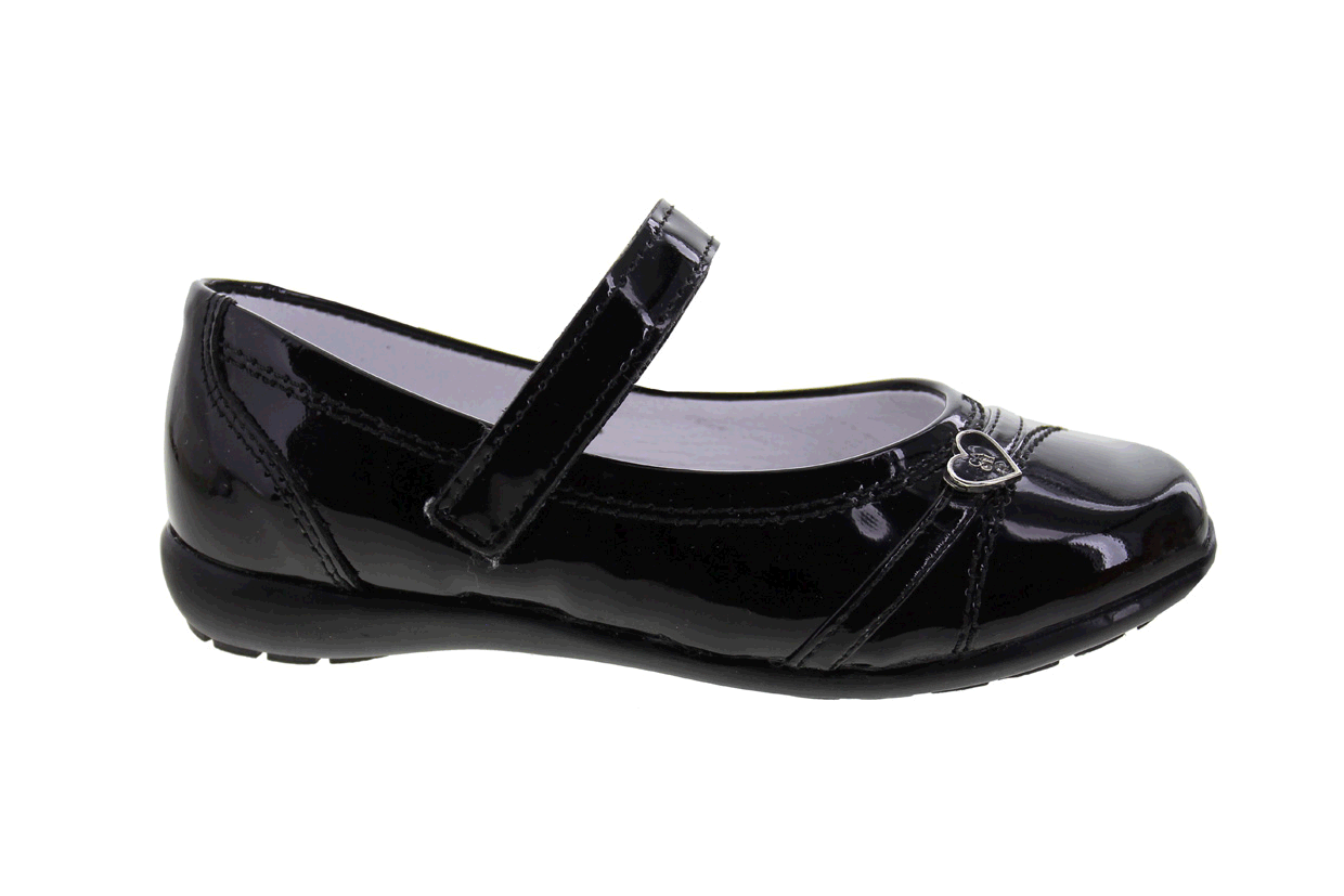 Zapato Escolar Niña 9376 Piel charol Negro