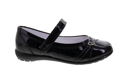 Zapato Escolar Niña 9376 Piel charol Negro