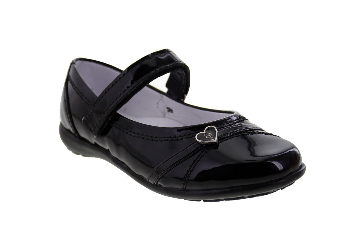 Zapato Escolar Niña 9376 Piel charol Negro