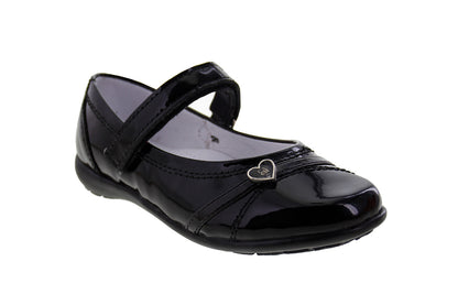 Zapato Escolar Niña 9376 Piel charol Negro