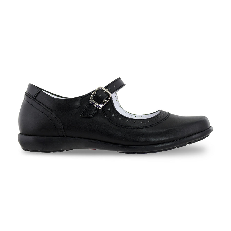 Zapato Escolar Niña 9401 Piel Negro