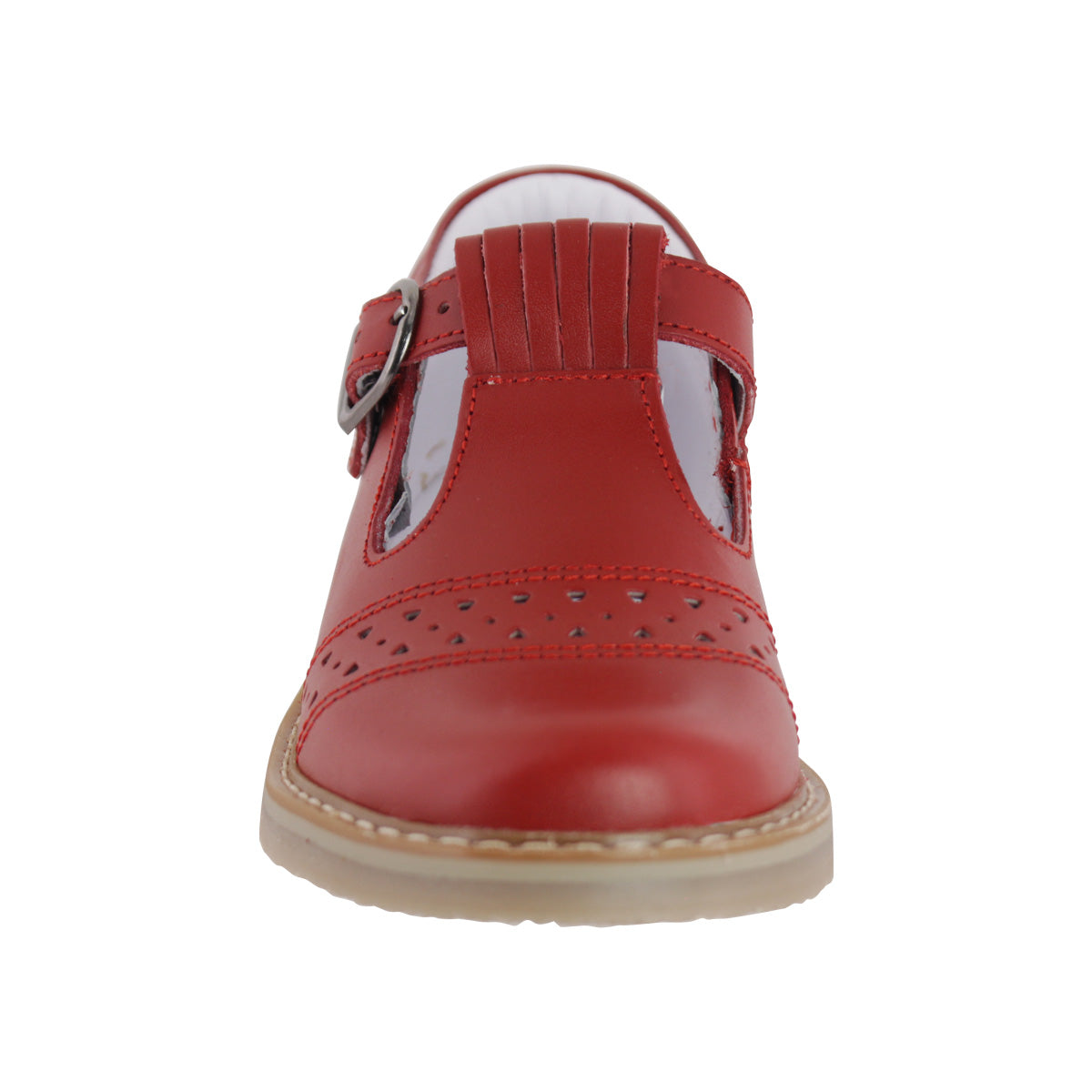 Zapato Escolar Niña 9532 Piel Rojo