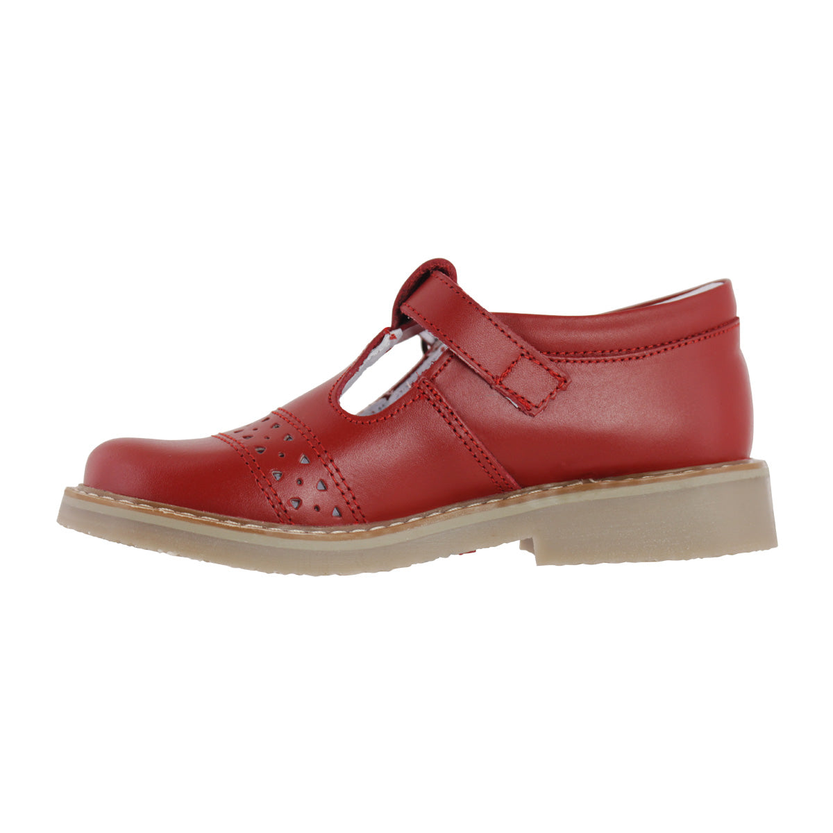 Zapato Escolar Niña 9532 Piel Rojo