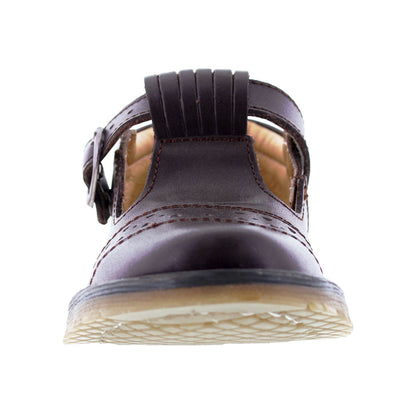 Zapato Escolar Niña 9532 Piel Café