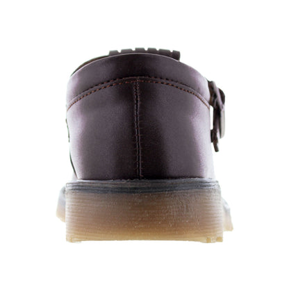 Zapato Escolar Niña 9532 Piel Café