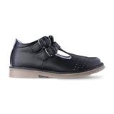 Zapato escolar niña 9553 piel negra sula de goma lucy