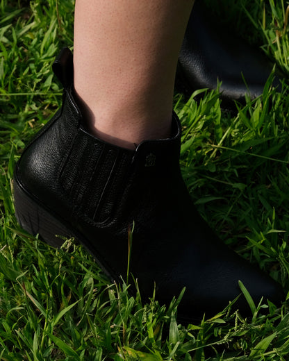 Botín Vaquero Mujer 96000 Davina Piel Negro