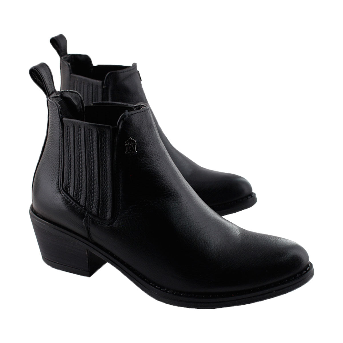 Botín Vaquero Dama 96000 Davina Piel Negro