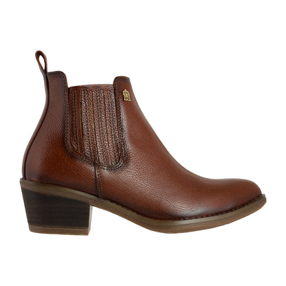 Botín Vaquero Mujer 96000 Davina Piel Café