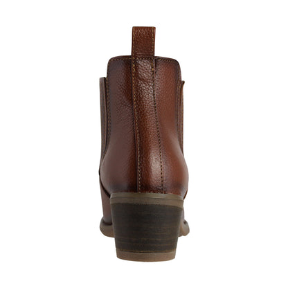 Botín Vaquero Mujer 96000 Davina Piel Café