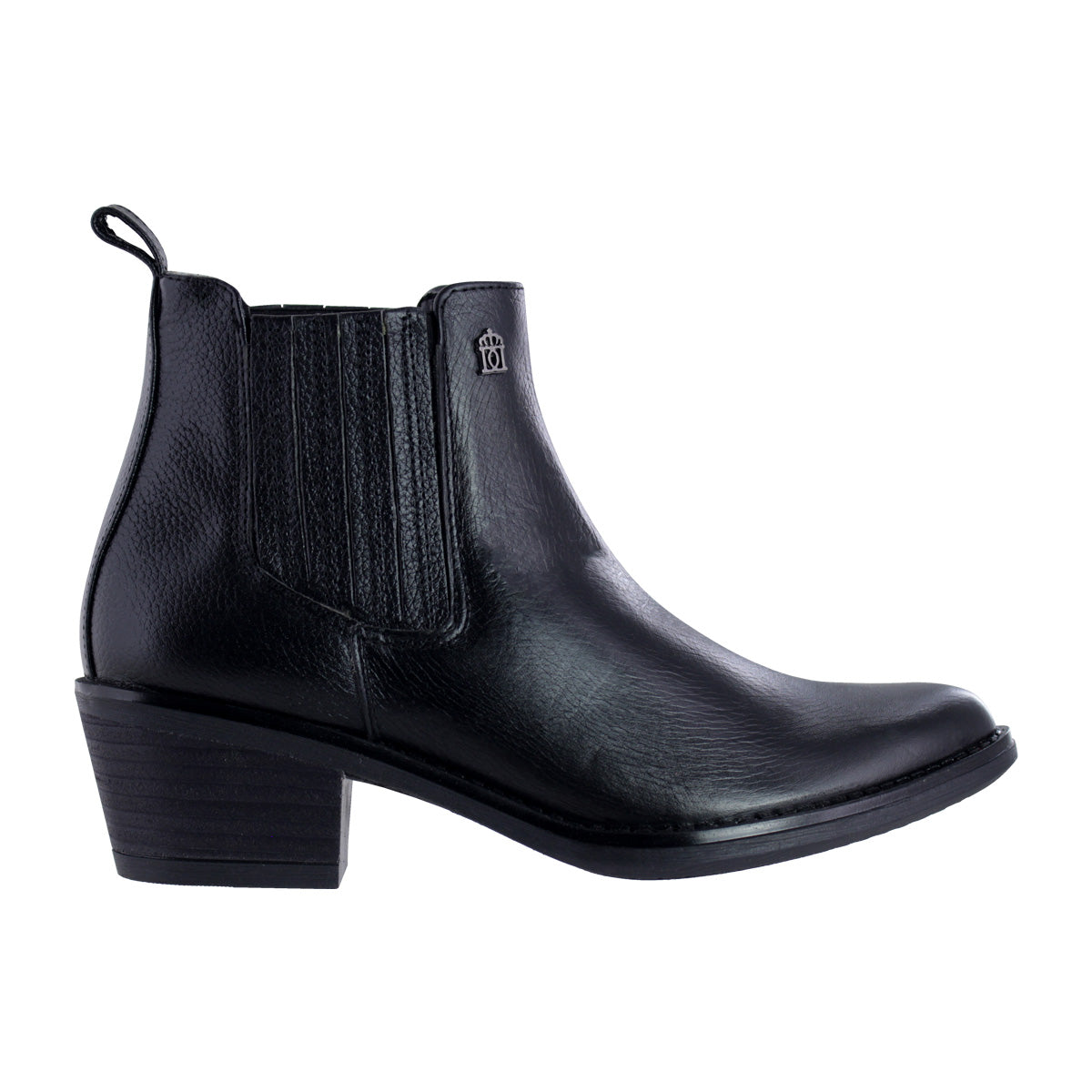Botín Vaquero Mujer 96000 Davina Piel Negro