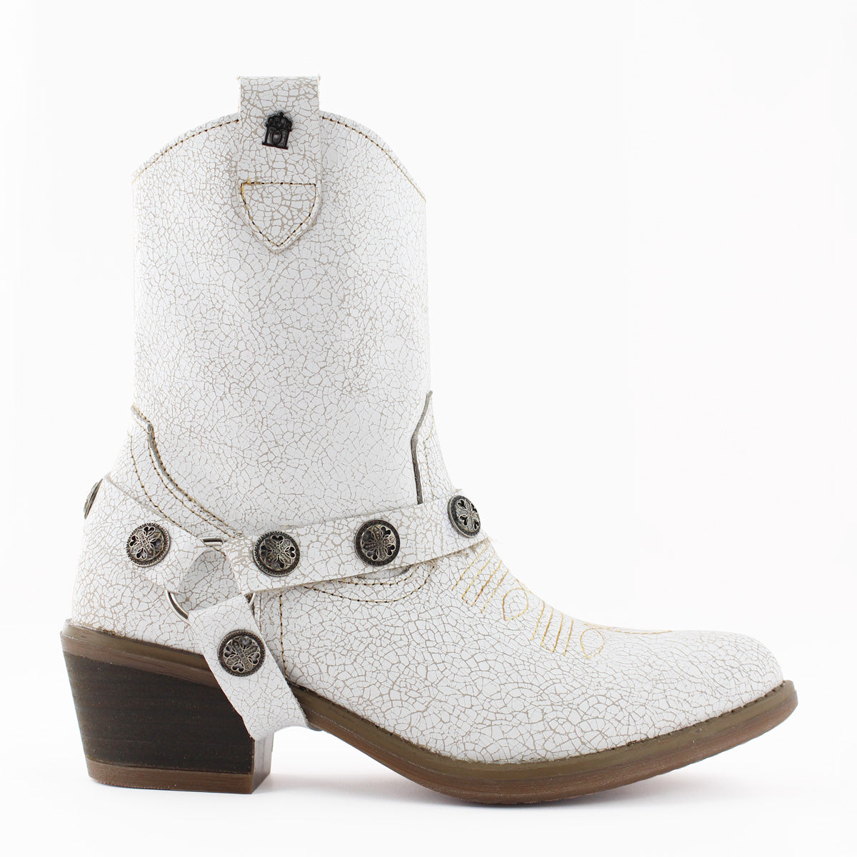 Botín Vaquero Mujer 96115 Davina Piel Late