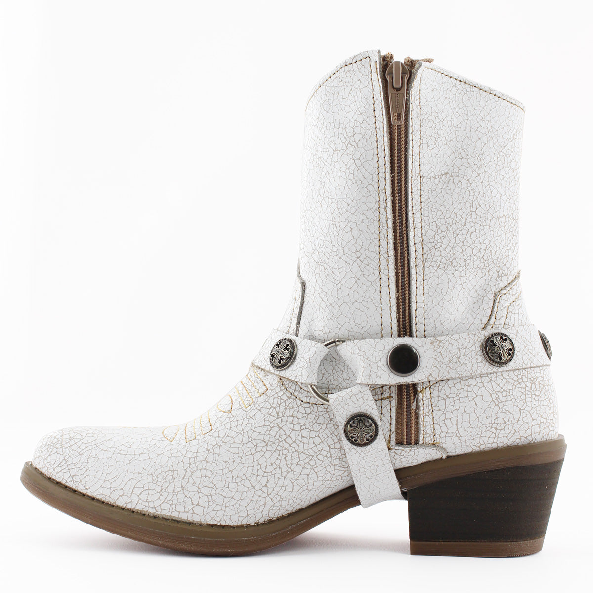 Botín Vaquero Mujer 96115 Davina Piel Late