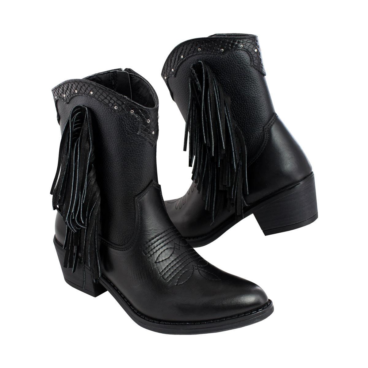 Botín Vaquero Mujer 96121 Davina Negro