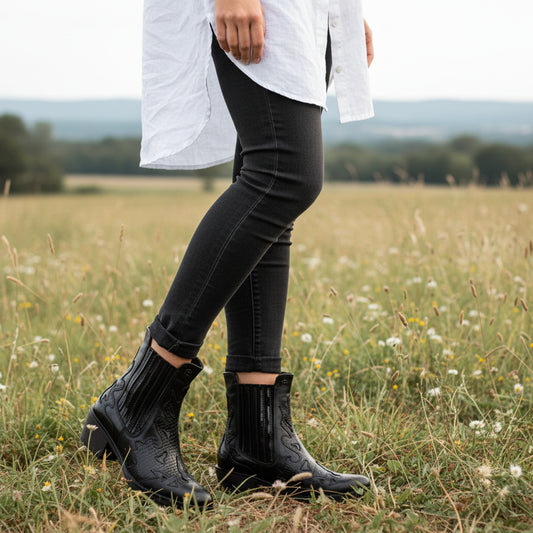 Bota Vaquera Mujer 96200 Davina Negro