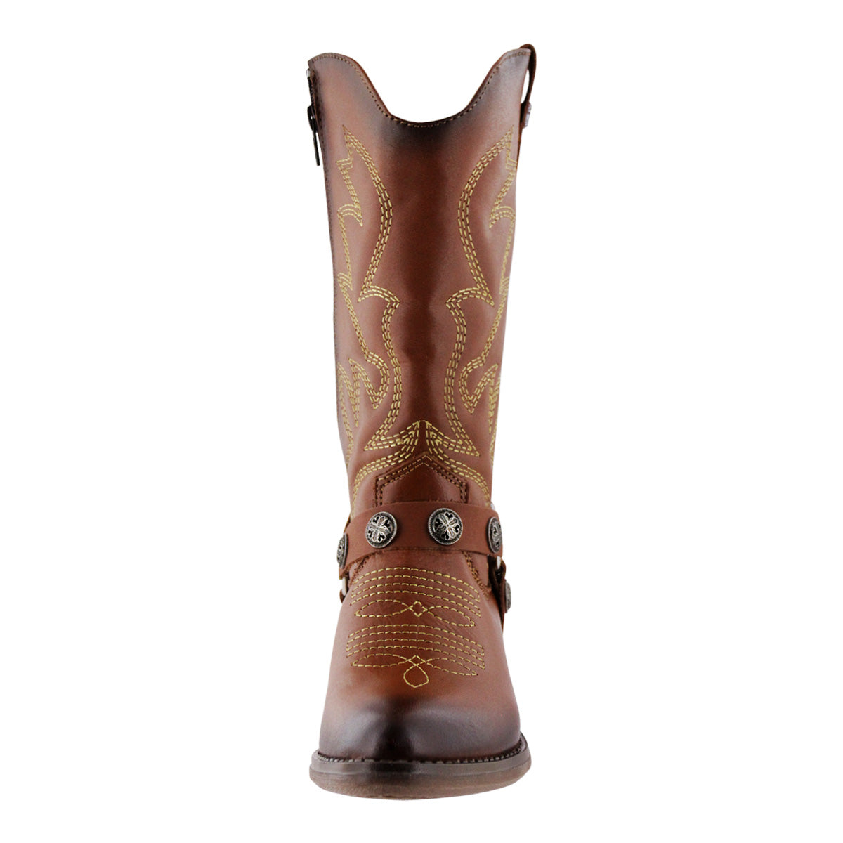 Bota Vaquera Mediana Mujer 96390 Piel Davina Café