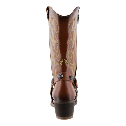 Bota Vaquera Mediana Mujer 96390 Piel Davina Café