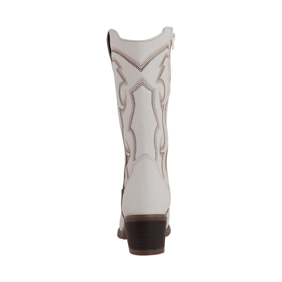 Bota Vaquera Mediana Mujer 96393 Davina Piel Marfil