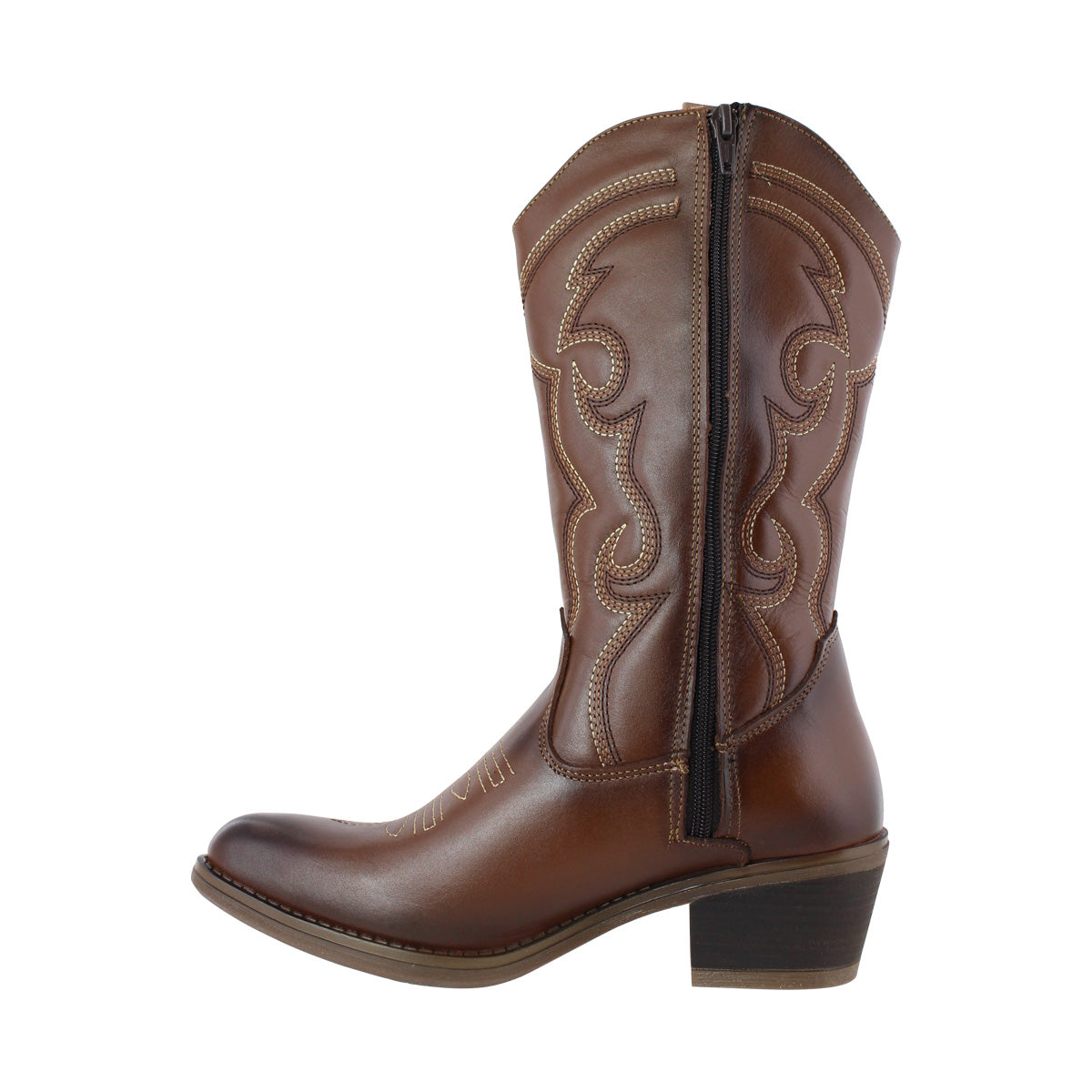 Bota Vaquera Mediana Mujer 96393 Davina Piel Shedrón