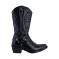 Bota Vaquera Mediana Mujer 96394 Davina Piel Negro con Estribo