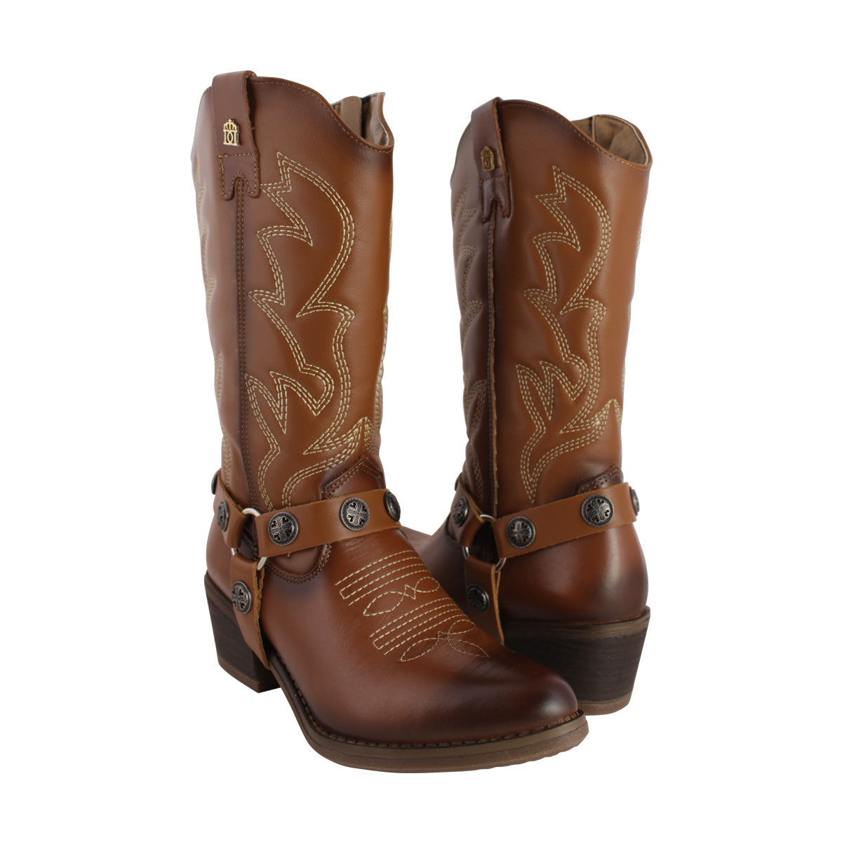 Bota Vaquera Mediana Mujer 96401 Piel Atanado Maple